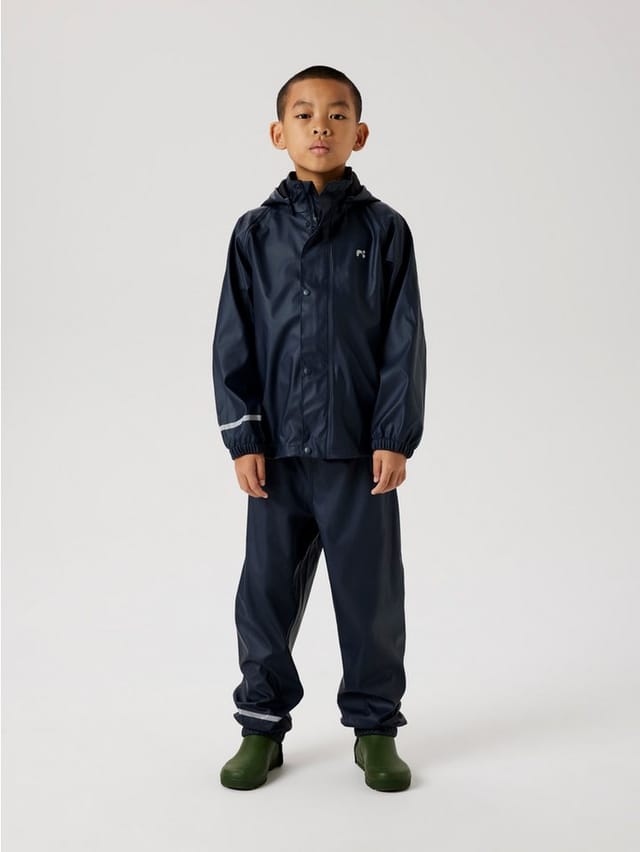 Name It Regenmantel NKNDRY10 Regenjacke und Hose im Set (Set, 2-tlg) Keine Latzhose! Unifarben, casual, regular fit, Kunstfaser, Web