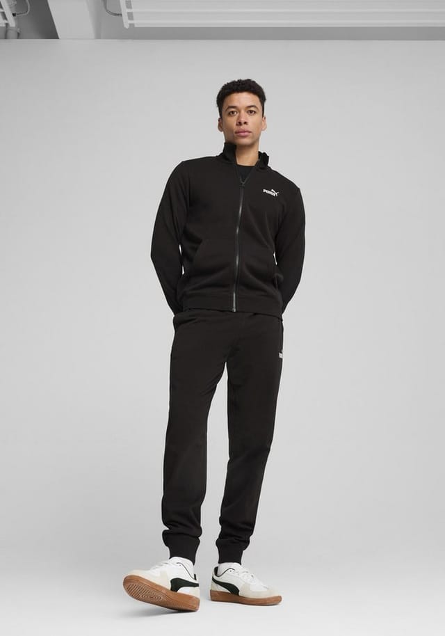 PUMA Trainingsjacke ESS NO 1 LOGO TRACK JACKET TR mit Stehkragen, Regular Fit, mit Kängurutasche, mit Reißverschluss