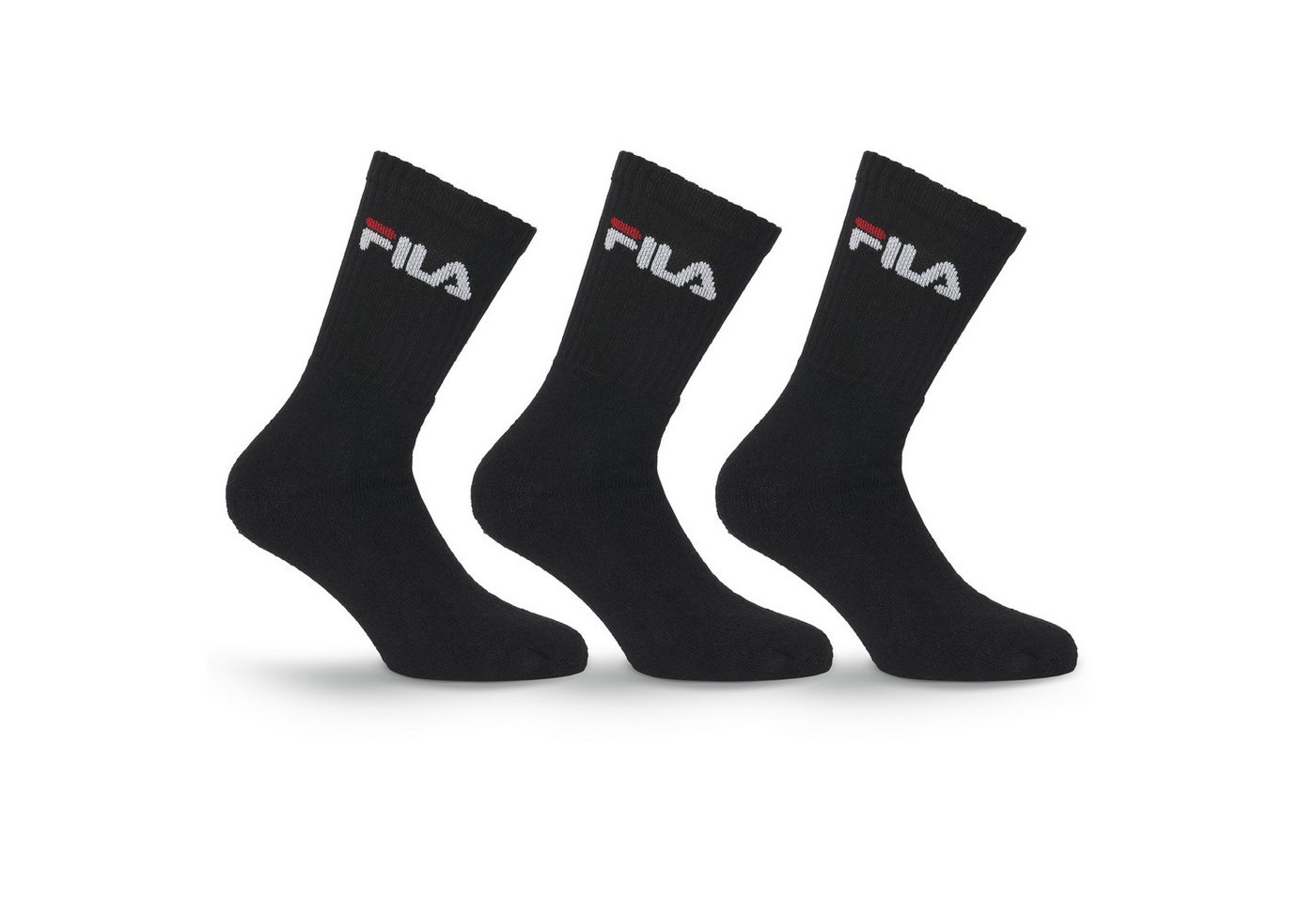 Fila Tennissocken UNISEX CREW TENNIS FULL TERRY SOCKS (3-Paar) mit verstärkten Belastungszonen Bild 2