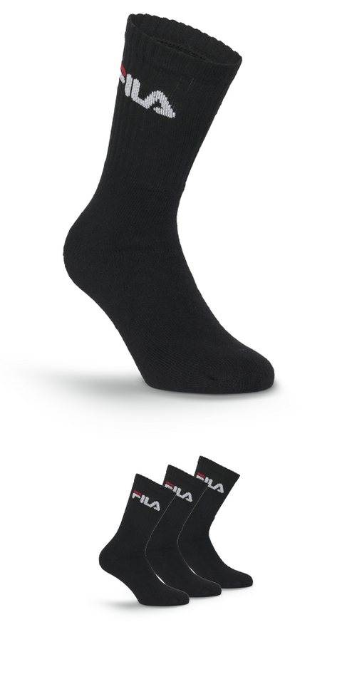 Fila Tennissocken UNISEX CREW TENNIS FULL TERRY SOCKS (3-Paar) mit verstärkten Belastungszonen Bild 4