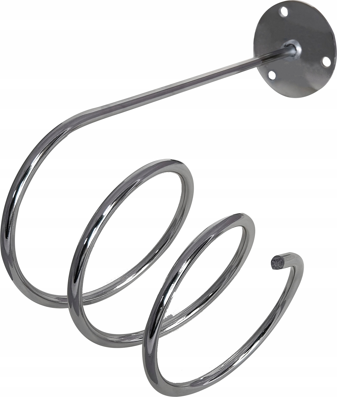 Solider Spiralförmiger Haartrocknerhalter Aus Chrom