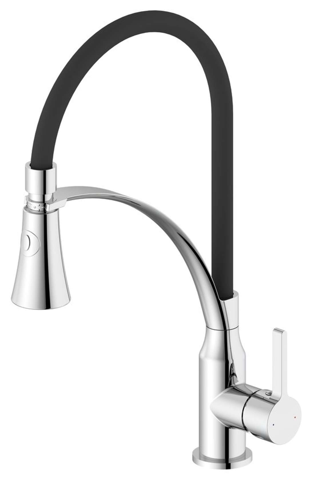 Sapho - Spültischarmatur Hebe Mit Flexiblem Arm Und Brause, Chrom Ht430