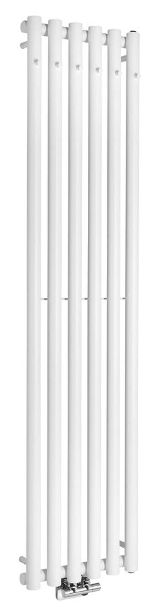 Sapho Pilon - Heizkörper 42 X 180 Cm, 6 Handtuchhaken, Mattweiß Iz131t