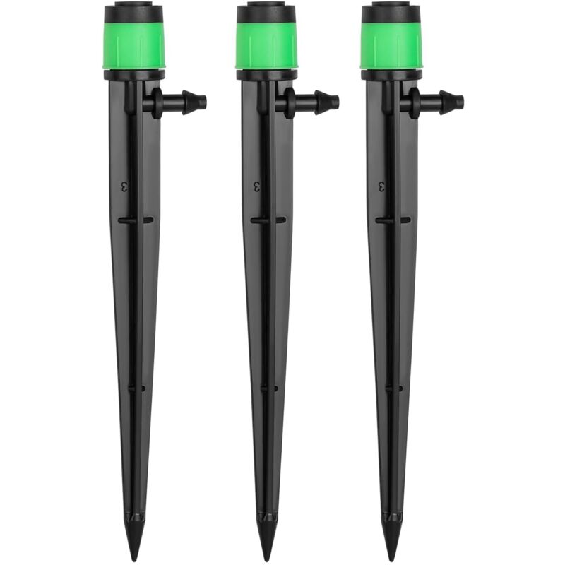 Satz Von 100 Einstellbaren Tropfbewässerern - 360-grad-tropfbewässerungssystem - Schlauchanschlüsse Für 4-7 Mm Schläuche - Garten - Gewächshaus - Rasen - Terrasse