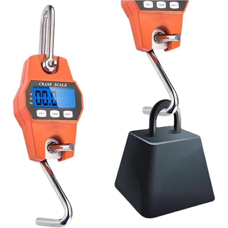 Hängewaage, 300 Kg, Digital, Mit Haken, Elektronische Kranwaage, Mit Lcd-display, Tragbar, Mit Präzisem Federkraftsensor, Für Reisen, Den Haushalt, Koffer Und Angeln