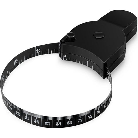 Körpermaßband – Selbstblockierendes Maßband Mit Druckknopf – Präzises Werkzeug Für Taille, Brust, Hüfte, Arme Und Oberschenkel – Einziehbares Messband Für Fitness Und Zuhause