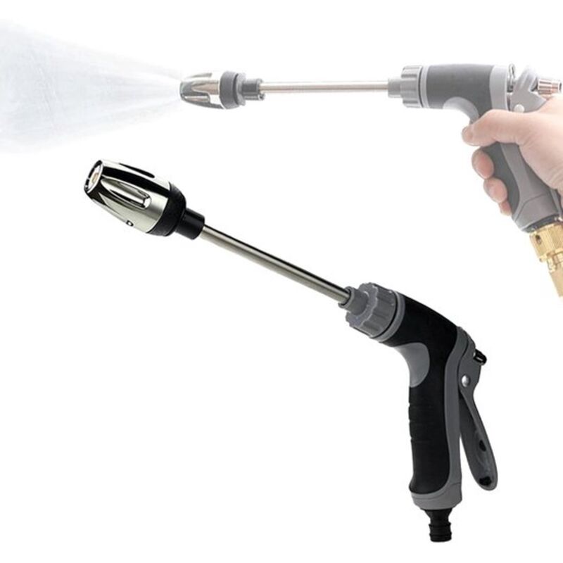 Turbo-wascher Für Hochdruck-gartenschlauch – Hochdruck-spritzpistole Für Kraftvolle Reinigung – Geeignet Für 1/2-zoll-schlauch – Universalanschluss – Gartenschlauchzubehör (1 Fuß)