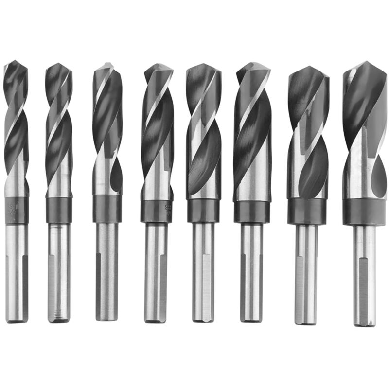 Hss-co Spiralbohrer 8-teilig, 14 Mm, 16 Mm, 18 Mm, 19 Mm, 21 Mm, 22 Mm, 24 Mm, 25 Mm Professionelle Metallbohrer Für Metall Und Edelstahl