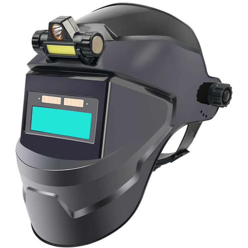 Automatisch Abdunkelndes Solar-schweißhelm – Gesichts- Und Augenschutz – Panoramalinse – Hitzebeständig Bis 130℃