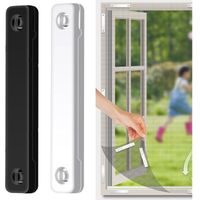 Satz Von 12 Magneten Für Fenstergitter – Befestigung Ohne Bohren, Material: Abs, Farben: Schwarz Und Weiß, Größe: 7,5 Cm X 1 Cm – 12 Stück