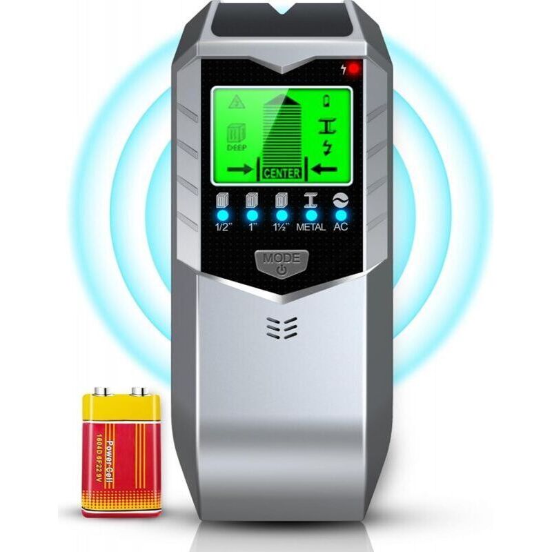 5-in-1 Tragbarer Wandsensor – Jinfgerne – Scanner Für Metall, Holz, Rohre Und Spannungsführende Elektrokabel – Lcd-bildschirm Mit Akustischem Alarm