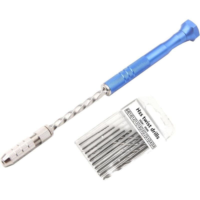 Set Aus 10 Mini-spiralbohrern, Handbohrer-kit Für Epoxidharz, Basteln, Schlüsselanhänger, Schmuckherstellung