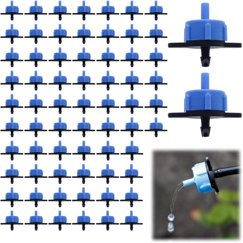 70-teiliges Set Mit Tropfbewässerungsdüsen, Sprinklerköpfen, Tropfbewässerungs-kits, Selbstregulierende Tropfer Für Rasenflächen, Gemüsegärten Oder Blumenbeete