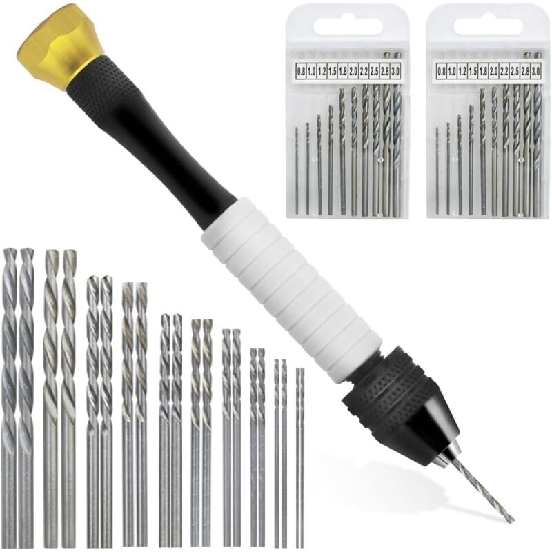 Satz Von 20 Spiralförmigen Miniaturbohrern, Schmuckherstellung, Rotationswerkzeuge Für Holz, Schmuck, Kunststoff, Miniaturen Und Andere Miniaturbohrer (0,8 Mm – 3,0 Mm)