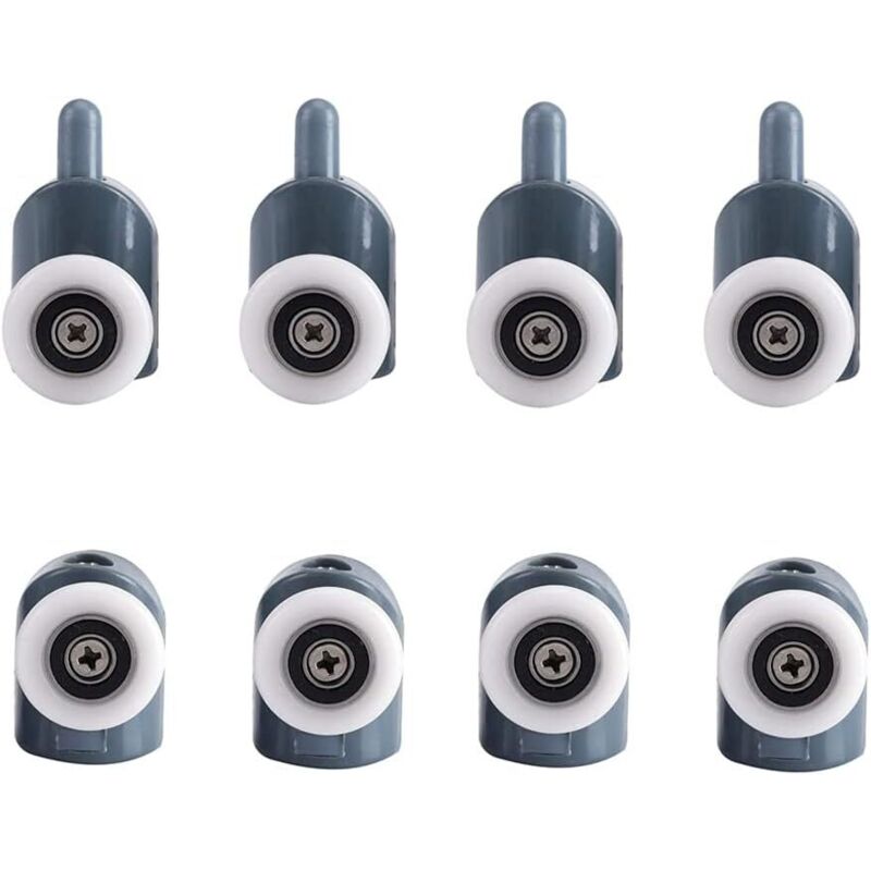 8 Stück Duschabtrennungsrollen, Schiebetür-rollen, Tür-gleitrollen Für Duschtüren Im Badezimmer, 25mm