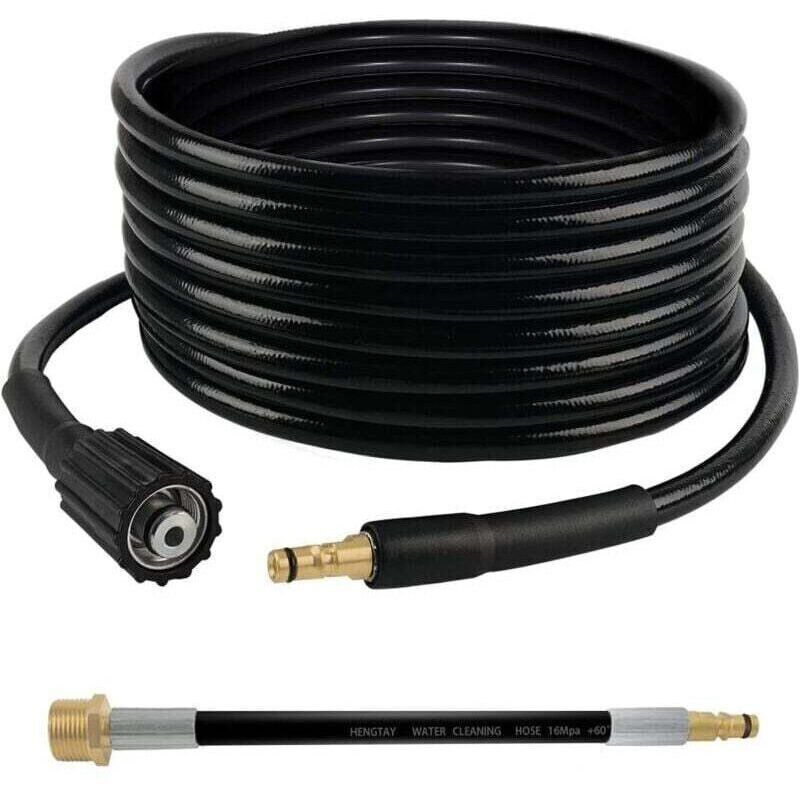 Hochdruckreiniger-schlauch-set 6m Für Karcher K2 K3 K4 K5 K6 K7 – Langlebiger Gummischlauch – Max. Druck 160 Bar