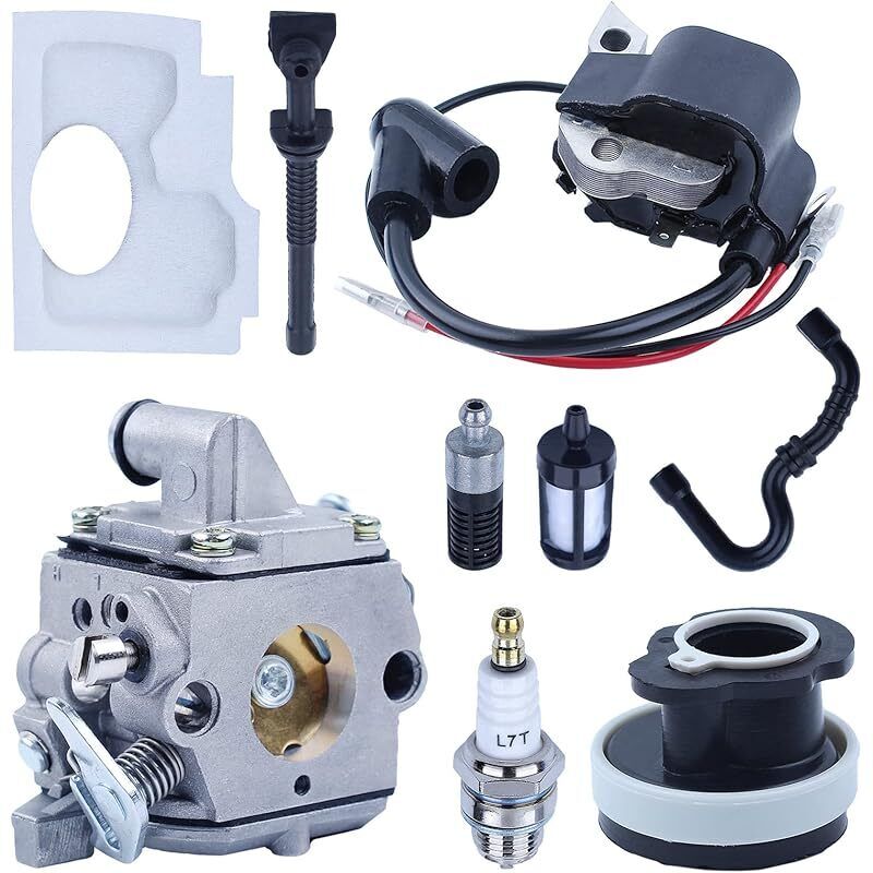Vergaser-kit Für Stihl Ms170 Ms180 017 018, Vergaser + Zündspule + Luftfilter + Zündkerze + Kraftstoffschlauch Zubehör Für Kettensägen