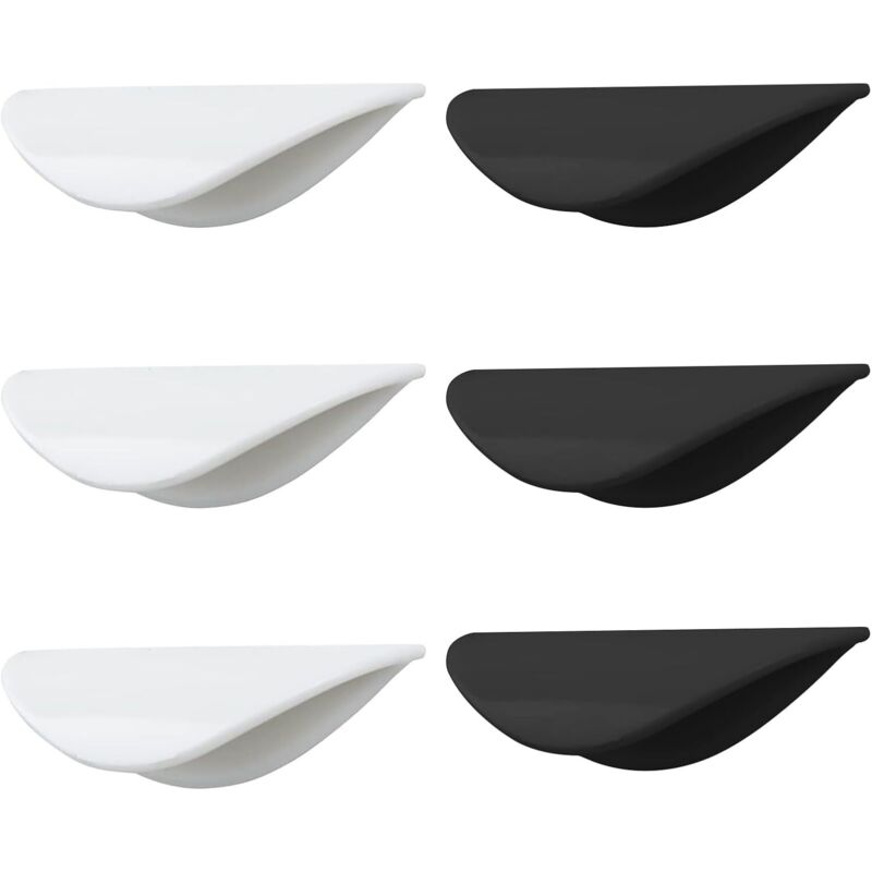 Schubladengriffe (6 Stück), Küchentürknöpfe, Muschelgriffe, Selbstklebende Türknöpfe In Muschelform, Schiebetürgriffe, Möbelknöpfe, Türgriffe