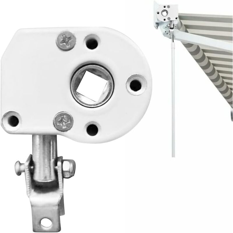 Kurbel Für Markisen (2er-pack), Schneckengetriebe Für Markisen, Handkurbel Für Faltmarkisen, Universelle Beschlagzubehörteile Für Markisen, Markisenmechanismus, Weiß