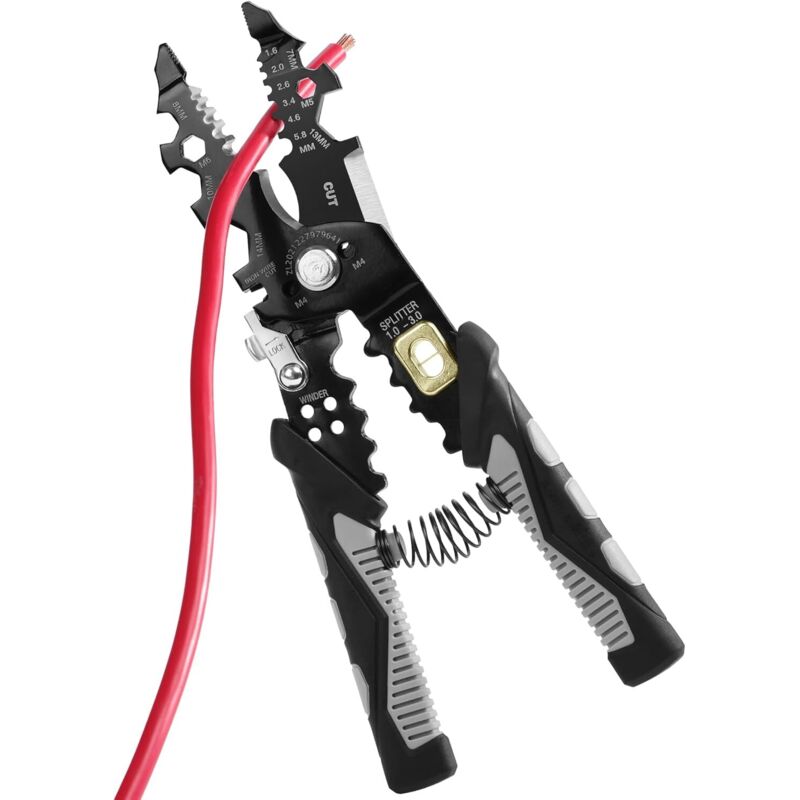 Multifunktionswerkzeug – 25-in-1 Abisolierzange Zum Schneiden, Crimpen, Trennen Oder Wickeln Von Kabeln – Multifunktionszange Für Heimwerken Und Reparaturen