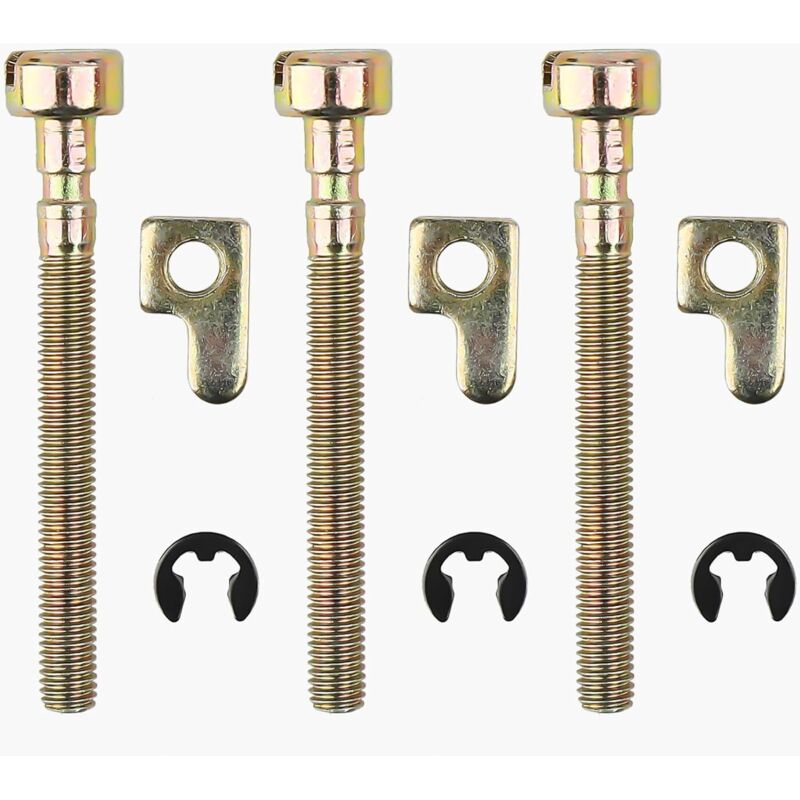 (5,6 X 1 X 1 Cm) Vis Kettenspanner Einstellschraube 3er Set Für Husqvarna 36 41 136 136le 141 141le 137 137e 142 142e 235 240 Ersatzteile Für Kettensägen