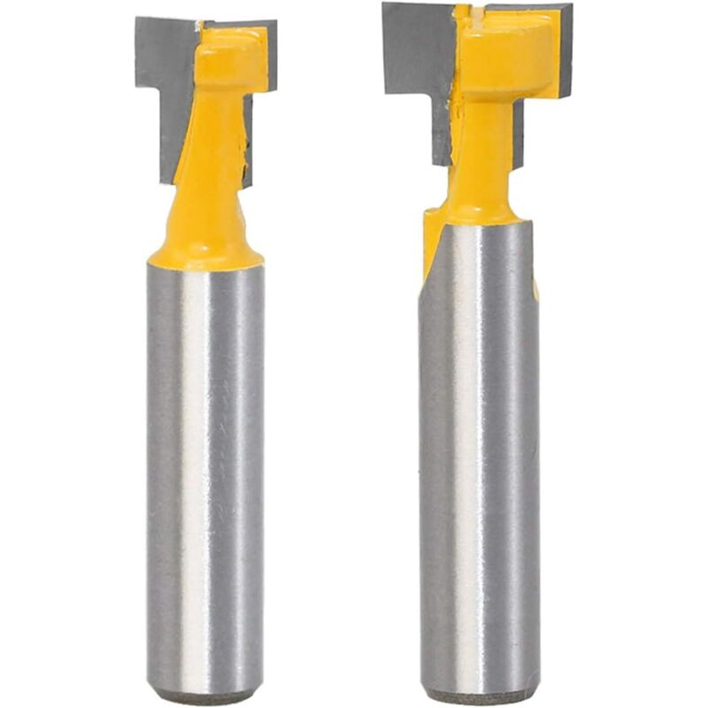 2er-set 8mm T-nut-fräser Für Holz, T-slot-nutfräser Für 9,52mm Und 12,7mm Sechskantschrauben, Gelb