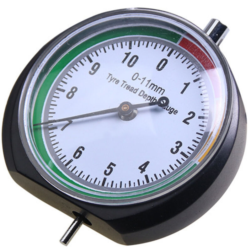 Reifentiefenmesser – Messwerkzeug Für Profiltiefe - 0-11mm/ 0-0,43zoll – Zifferblattdurchmesser 44mm (1,7zoll) – Manometer Für Auto, Lkw, Fahrrad, Motorrad-harry