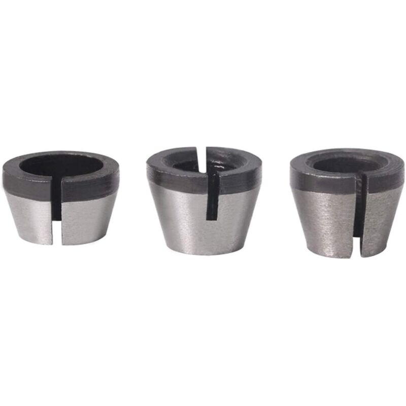 3er-set Spannzangen-adapter Für Gravurmaschinen, 6,35 Mm, 8 Mm, 6 Mm, Für Elektrische Schneidemaschinen Und Routerfräser