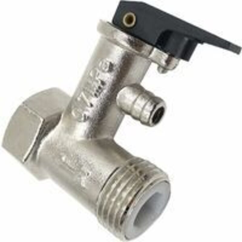 Hochwertiges Sicherheits-druckentlastungsventil Für Kessel, Warmwasserbereiter, Max. Temperatur: +100 °c, Max. Druck: 7 Bar, 2x1/2 Zoll Gewinde, Vernickeltes Messing