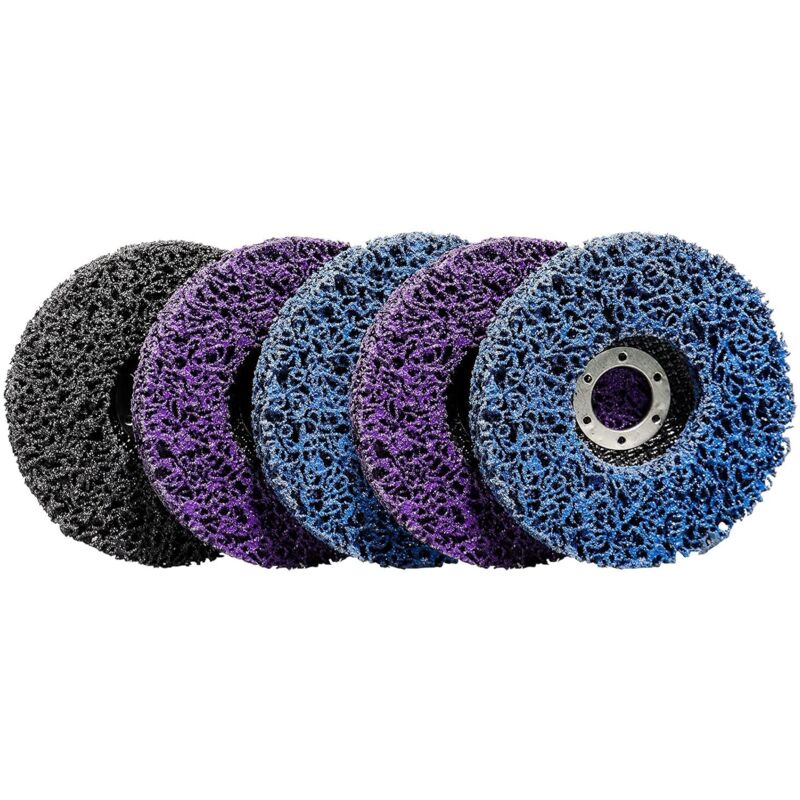 5 Reinigungsscheiben Csd 125 Mm Für Winkelschleifer Aus Nylon Zum Entfernen Von Rost, Schweißnähten, Farbe Und Oxidation