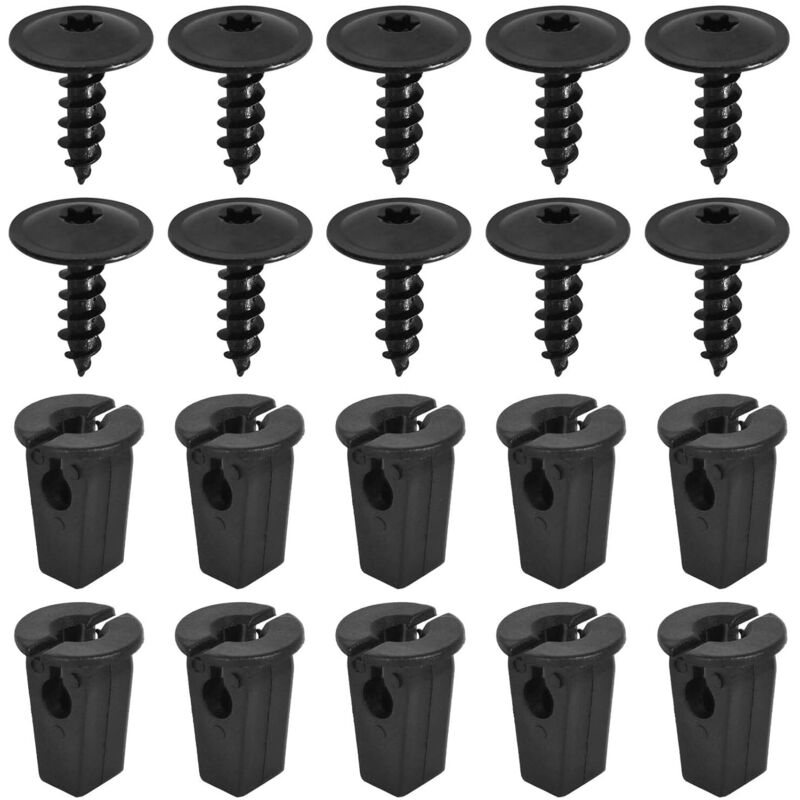 20-teiliges Set Mit Befestigungsklammern Für Autos, Blechschrauben Für Kotflügel, Schrauben Für Die Unterseite Der Motorhaube, Karosserieklammern Für Stoßstangen Und Autotüren, Ersatz-drückkit Für Kot