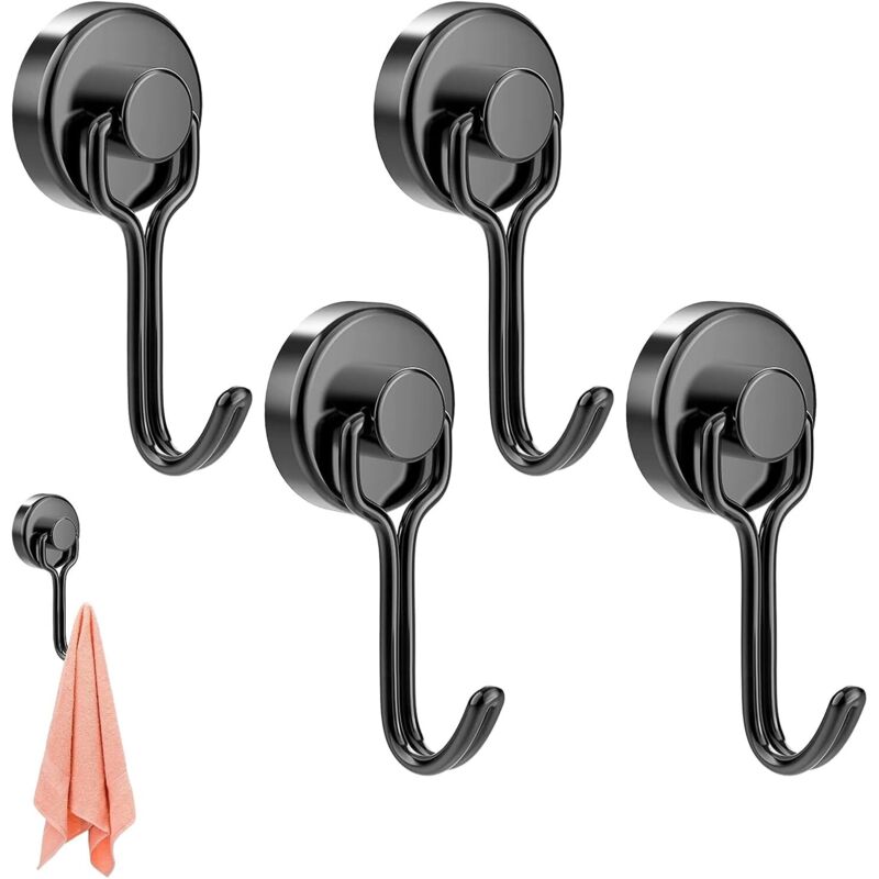 Magnete, Magnetische Haken, 5 Stück Kühlschrank-magnethaken, Magnet-haken, Starke Magnete Mit Haken, Schwerlast-magnethaken