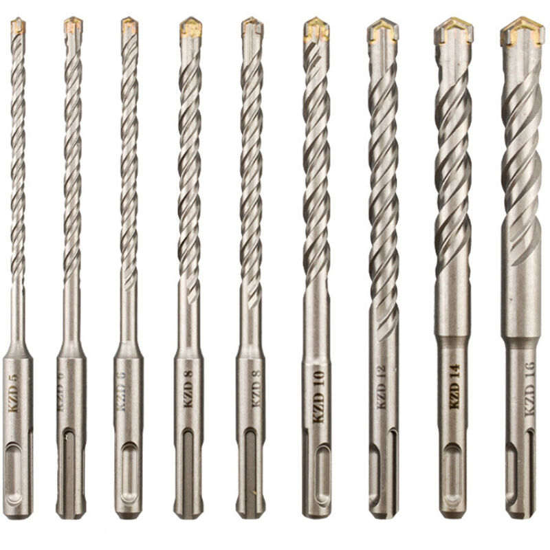 Betonbohrer, 9-teilig (5 Mm 16 X 160 Mm), Sds-plus Schlagbohrer Für Elektrische Schlagbohrmaschine, Kreuzbohrer Für Ziegel, Stein, Naturstein, Metall