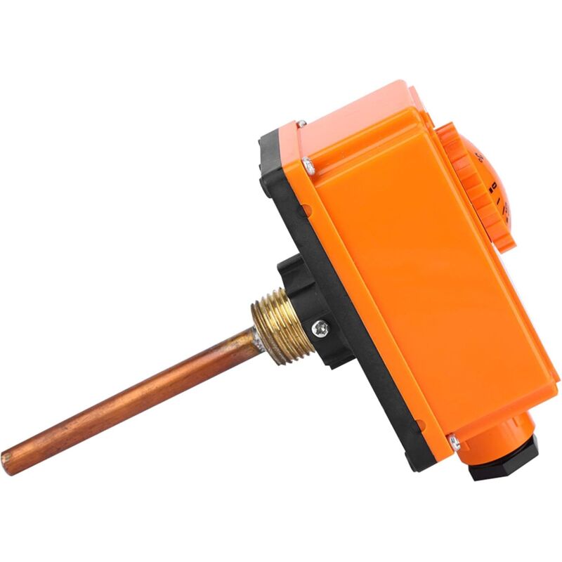 Warmwasserthermostat, Warmwasserthermostat Mit 90 °c, Hochtemperaturstart, Außengewinde G1/2, Temperaturfühlerrohr Aquastat Für Warmwasser