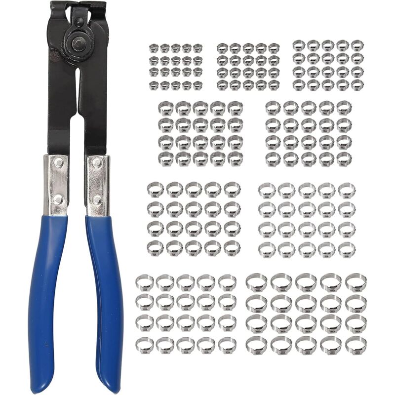 Einzelohr-klemmschellen 180 Stück – Edelstahl 304 – 360° Abdichtung – 24 Cm Schließzange Mit 23 Mm Öffnung