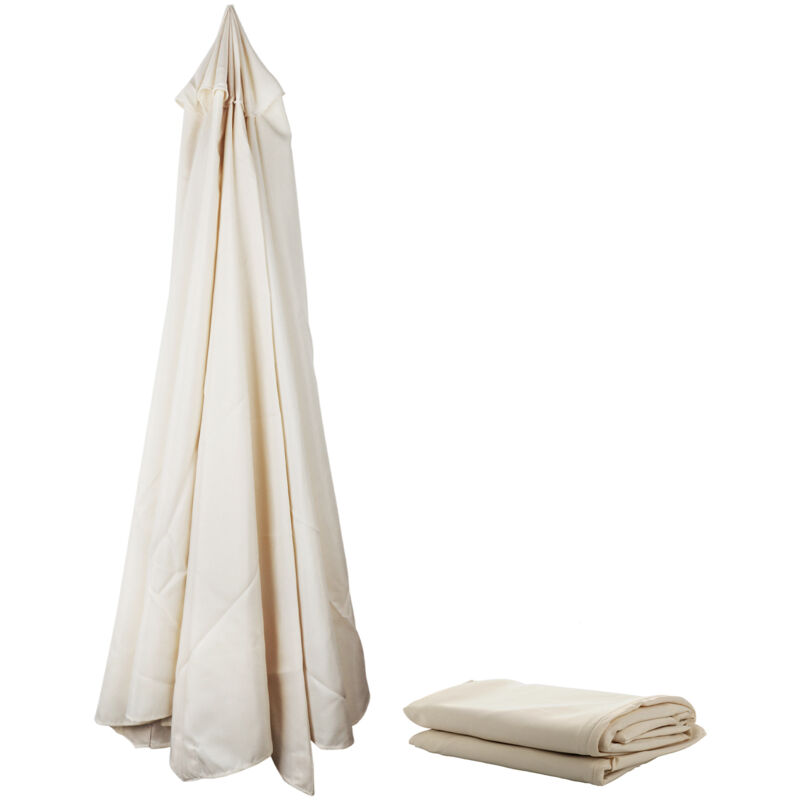 Parasol 3m, 8 Rippen, Seitlicher Schirm, Freizeit-, Patio- Und Bananenschirm, Großer Sonnenschirm, Ersatzschirm Ohne Ständer (beige)