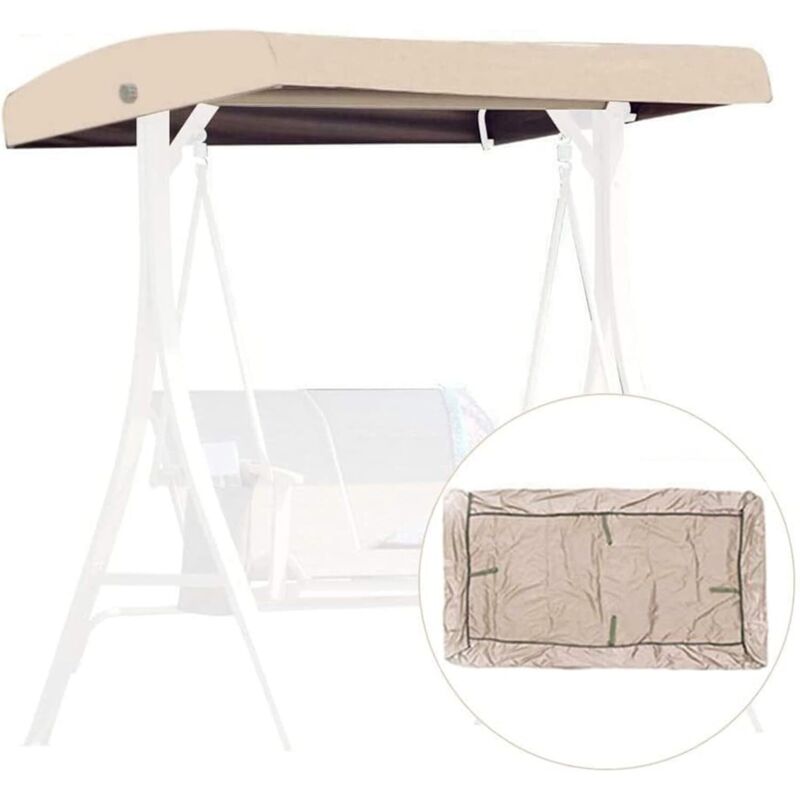 Ersatzstoff Für 3-sitzer-hängesessel – Oxford-gewebe, Wasserdicht – Uv-schutz – Maße 191x120x23cm – Verstärkte Ecktaschen