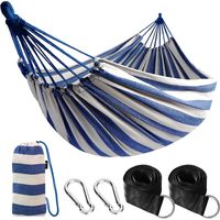 Outdoor-camping-hängematte, Tragbare Leinwand-hängematte Für Den Außenbereich, Leicht Mit Baumschonenden Gurten, Transporttasche, Perfekt Für Garten, Balkon, Terrasse, Strand Und Wandern