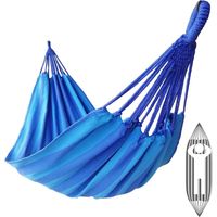 Hängematte Für 1 Person 200x100cm Gesamtlänge 310cm Tragkraft 250kg Baumwollstoff Hängematte Für Draußen Drinnen Kinder Balkon Garten