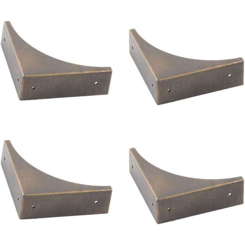 4 Stück Metall-eckenschutz Für Möbel, Antiker Bronze-kantenschutz, Eckenschutz Aus Metall Für Möbel