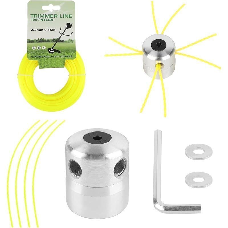 Universelle M8 M10 Trimmerkopf, Mit 2,4mm X 15m Nylon Faden