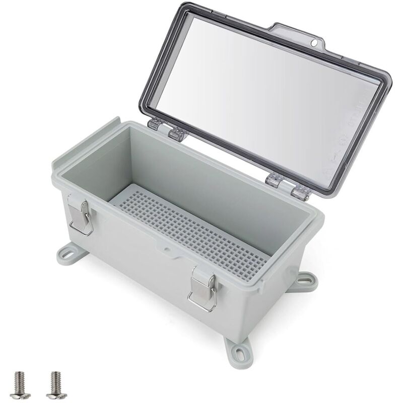 Wasserdichte Schutzbox Ip66 Für Steckdose – Stoßfester Abs-deckel – Wandmontage Mit Enthaltenem Zubehör – 210 X 110 X 90 Mm