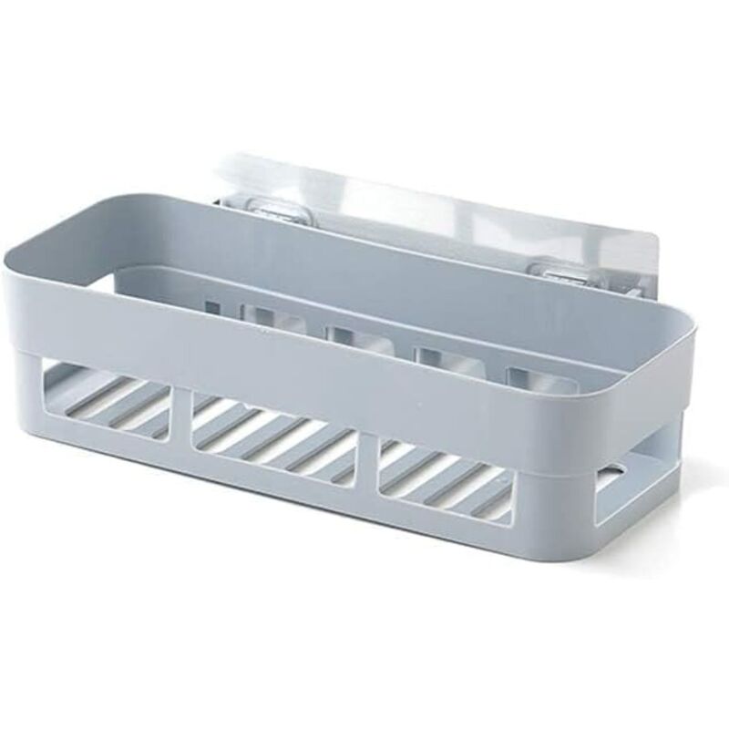 Duschregal, Duschorganizer Ohne Bohren, Duschablage, Kunststoff-duschregal, Kunststoff-badregal, Selbstklebendes Wand-duschregal, Aufbewahrung (groß)