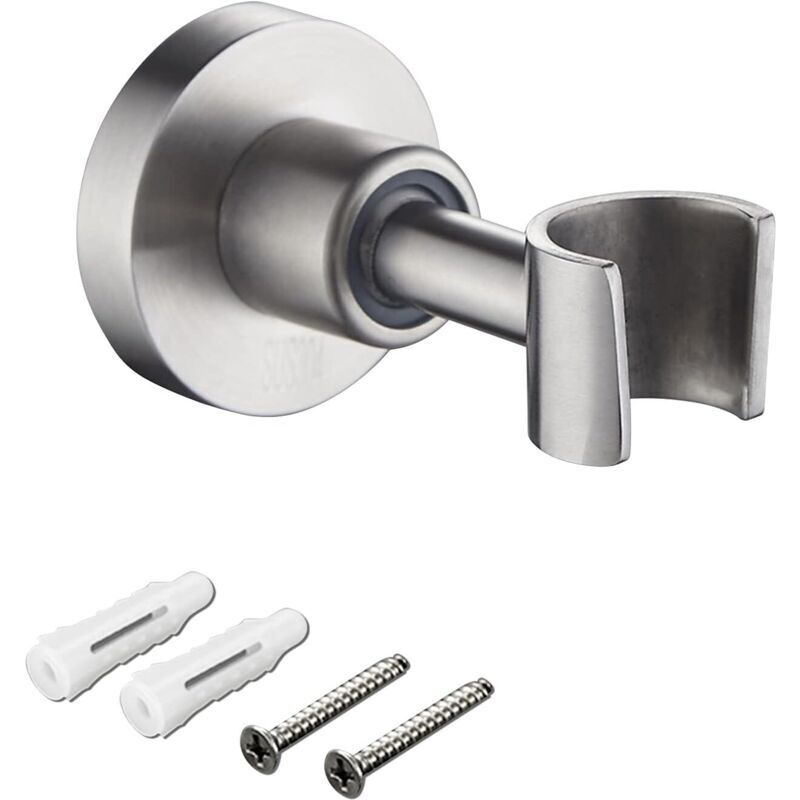 Verstellbarer Duschhalter Aus 304 Edelstahl – Wandhalterung Für Duschkopf – Gebürstetes Nickel