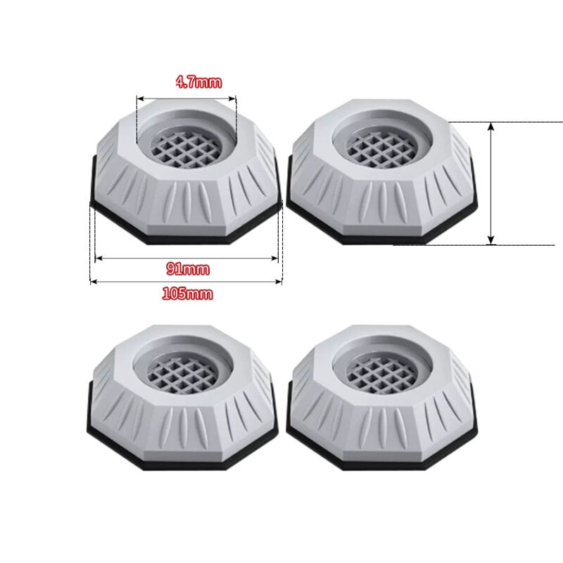 4 Stück Verbesserte Anti-vibrations-pads, Waschmaschinen-anti-vibrationsmatten, Füße-pads Für Waschmaschinen, Geräuschreduzierende Waschmaschinenteppiche, Geeignet Für Waschmaschinen Und Trockner