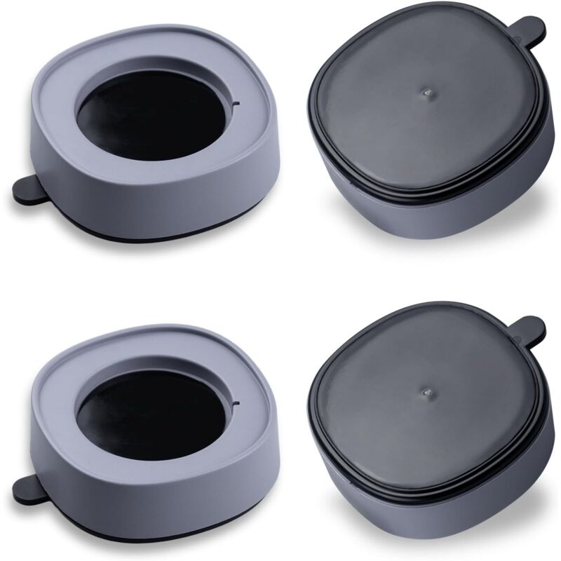 4 Stück Vibrationsdämpfer-füße Für Waschmaschinen, Grau, Universelle Anti-vibrations-pads Mit Großen Saugnäpfen, Stoßdämpfend Und Rutschfest Für Waschmaschine, Trockner Und Haushaltsgeräte