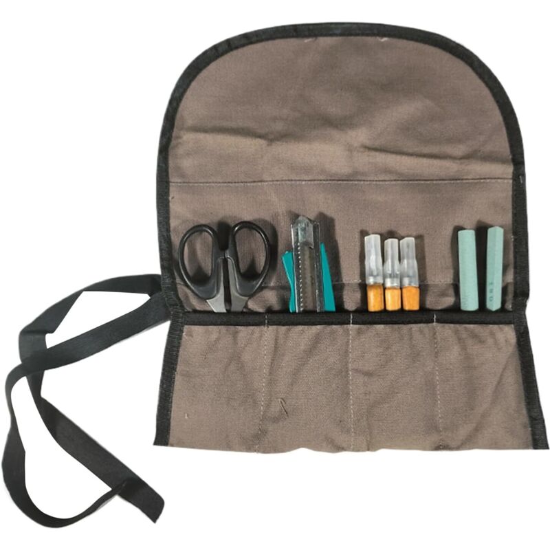 Aufrollbare Werkzeugtasche Für Heimwerker – Schnellzugriff-werkzeugorganizer Mit Mehreren Taschen Für Ihre Kreativen Projekte