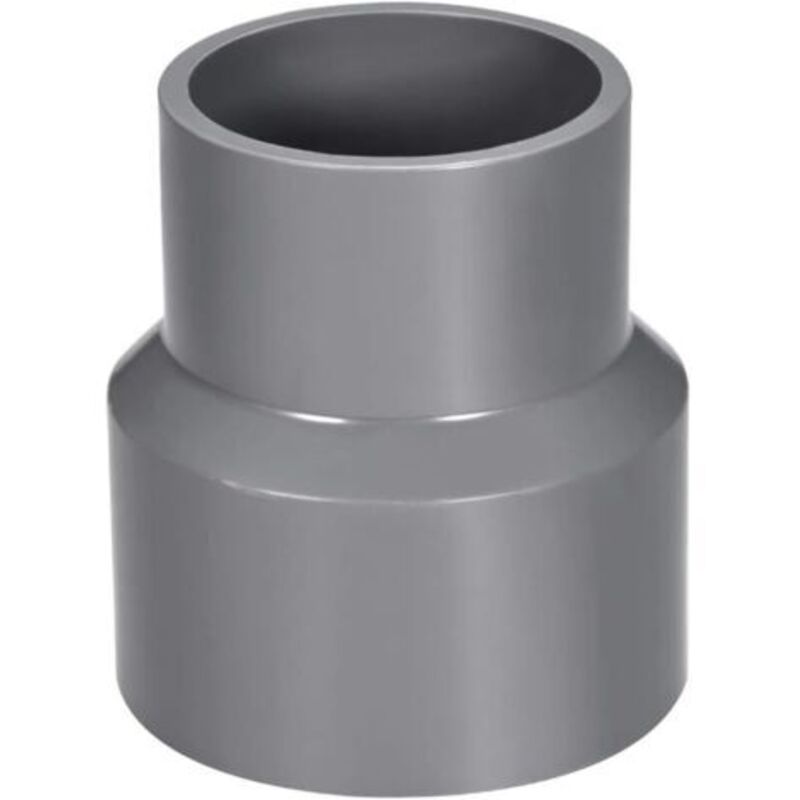 Pvc-reduzierstück 50 Mm X 63 Mm – Rohradapter Grau – Stoßfest – Einfache Installation Durch Verklebung