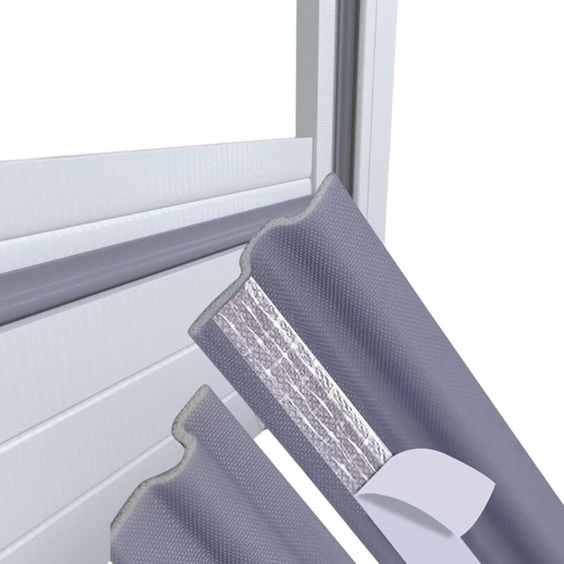 8m Dichtungsband Für Fenster Und Türen – Selbstklebendes Dichtungsband – Wärme- Und Schalldämmung – Kälteschutz-dichtung – Grau