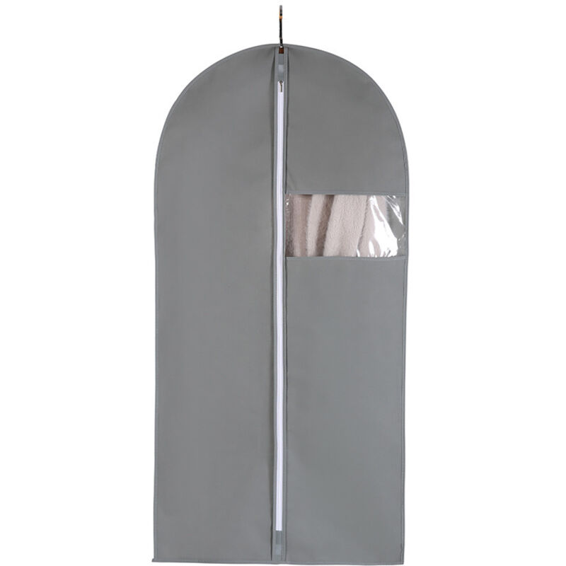 5er-pack Kleiderschutzbeutel Mit Sichtfenster, Hängende Kleiderhüllen Für Reisen, Staubdicht, Wasserdicht, Motten- Und Feuchtigkeitsbeständig, 60x120 Cm, Grau